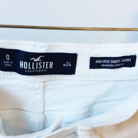 Hollister white ripped denim shorts! :) - Picture 2 of 3